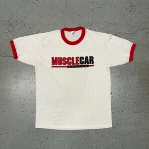 VTG Muscle Car Review ringer t-shirt